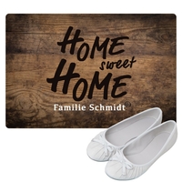 Fußmatte - Home sweet home mit Personalisierung