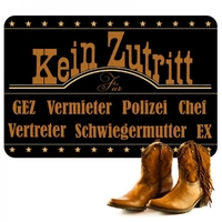 Fußmatte - Kein Zutritt