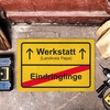 Fußmatte - Ortsschild - Papas Werkstatt