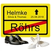 Fußmatte - Ortsschild zur Hochzeit