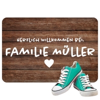 Fußmatte - Rustikal mit Personalisierung