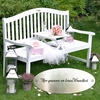 Gartenbank mit Wunschtext