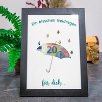Geldgeschenk zum Geburtstag - Geldregen