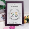Geldgeschenk zur Silberhochzeit - Wandbild mit Personalisierung