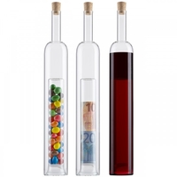 Geldgeschenkflasche mit zweitem Hohlraum