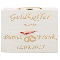 Geldkoffer zur Hochzeit - Ringe