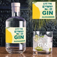 Gin Flasche - Let the evening be-GIN