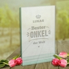 Glaspokal - Bester Onkel mit Gravur