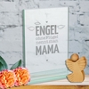 Glaspokal - Engel ohne Flügel nennt man Mama
