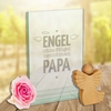 Glaspokal - Engel ohne Flügel nennt man Papa