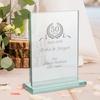 Glaspokal zur Goldenen Hochzeit mit Gravur