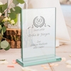 Glaspokal zur Goldenen Hochzeit mit Gravur