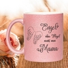 Glitzertasse - Engel ohne Flügel nennt man Mama
