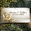 Goldener Hochzeitsbanner