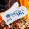 Grillhandschuh - Alter Mann am Grill