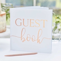 Gästebuch für Hochzeiten - Rosé