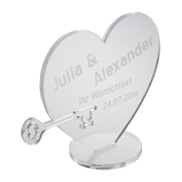 Herz mit Gravur für Verliebte