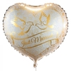 Herzballon - Goldfolie