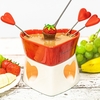 Herzchen Schokoladen-Fondue für Zwei