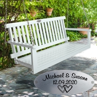 Hängebank zur Hochzeit mit Personalisierung