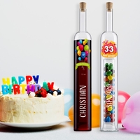Hohlraumflasche Geburtstag mit Personalisierung