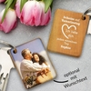 Holz-Schlüsselanhänger - Scheiß auf Valentinstag