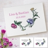 Holzbox zur Hochzeit - Blumenranke