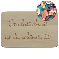 Holzbrettchen - Frühstück
