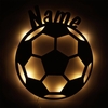 Holzleuchte - Fußball mit Name