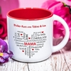 Kaffeepott - Herz aus Worten zum Muttertag