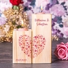 Kerzenständer Set - Herzwolke mit Personalisierung