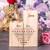 Kerzenständer Set - Liebeserklärung mit Personalisierung