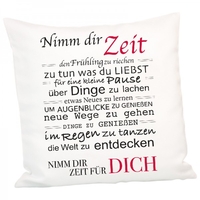 Kissen - Nimm Dir Zeit
