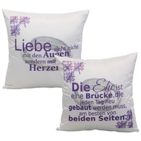 Kissen - Ringe mit Zitat