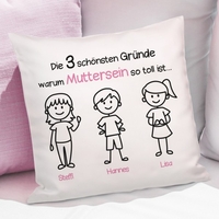 Kissen - Schönste Gründe zum Muttersein