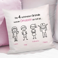 Kissen - Schönste Gründe zum Omasein