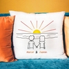 Kissen - Sonnenuntergang im Comic Stil