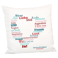 Kissen - Wortherz