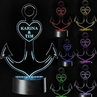 LED Deko Anker mit Personalisierung