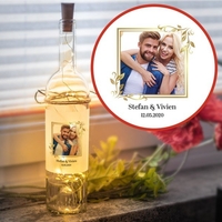 LED Flasche mit Wunschfoto