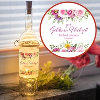 LED Flasche zur Goldenen Hochzeit