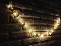 LED Girlande Herzen - DIY