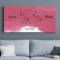 Leinwand - Hand in Hand