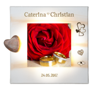 Leuchtbild zur Hochzeit