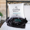 Lieblingsmensch Geschenkset mit Decke und Kissen