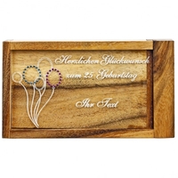 Magische Geldgeschenkebox mit Luftballons