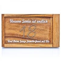 Magische Geldgeschenkebox zum 18. Geburtstag