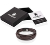 Männer Lederarmband mit Magnetverschluss