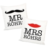 Mr & Mrs Kissen Set für Paare