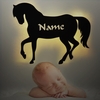 Nachtlicht Pferd mit Wunschname
